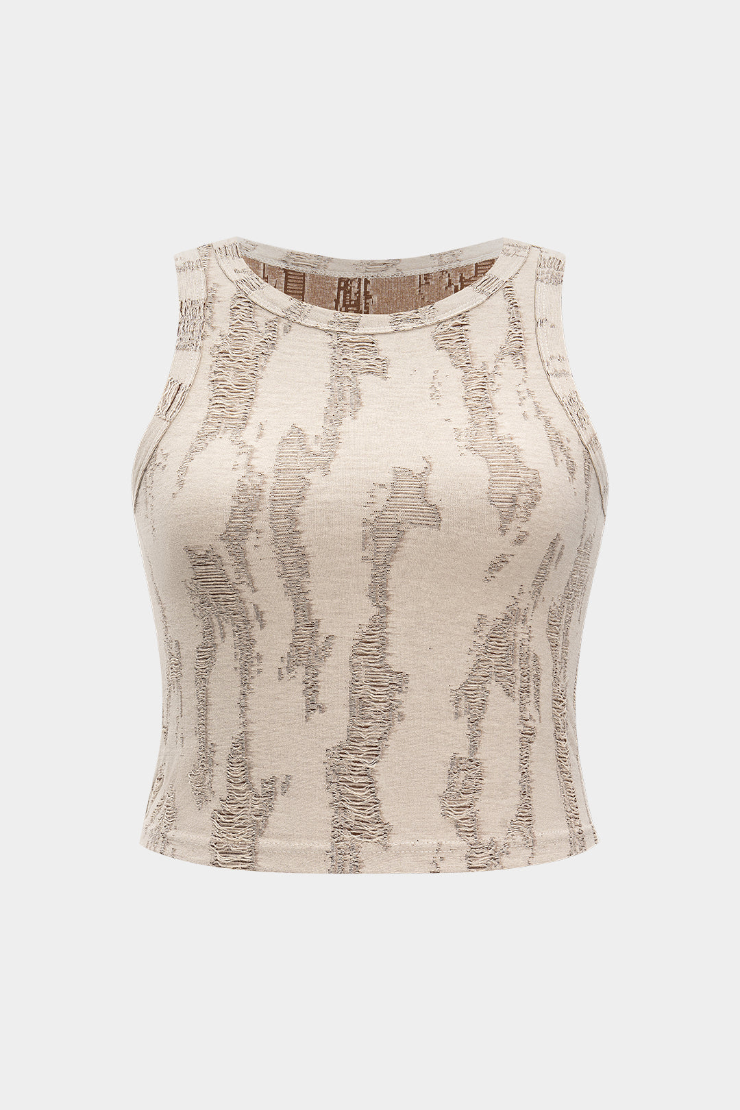 Plus Size Ripped Tank Top
