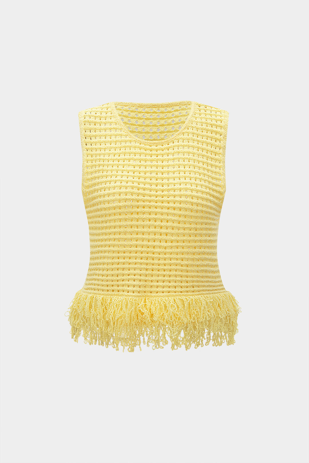 Knit Fringe Tank Top