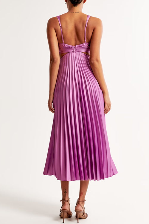 Evelyn - Sleeveless Pleated Maxi Dress