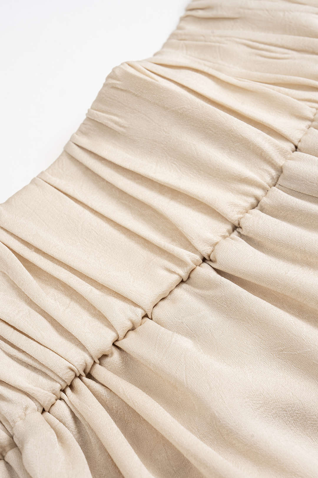 Satin Ruched Tie Back Short Sleeve T-Shirt And Wide Leg Trousers Set
