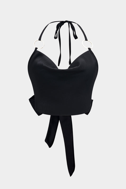 Halter Neck Tie-Back Backless Cami Top