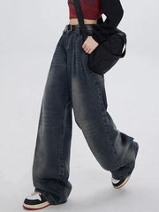 Dark Vintage Washed High Rise Boyfriend Jeans