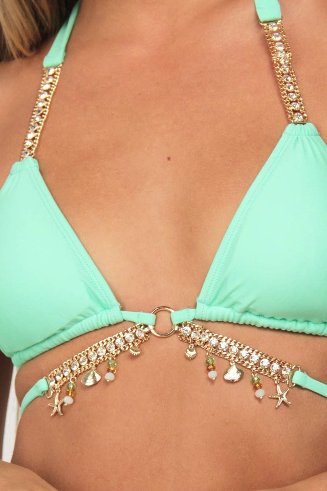 Diamond Chain Triangle Bikini Set