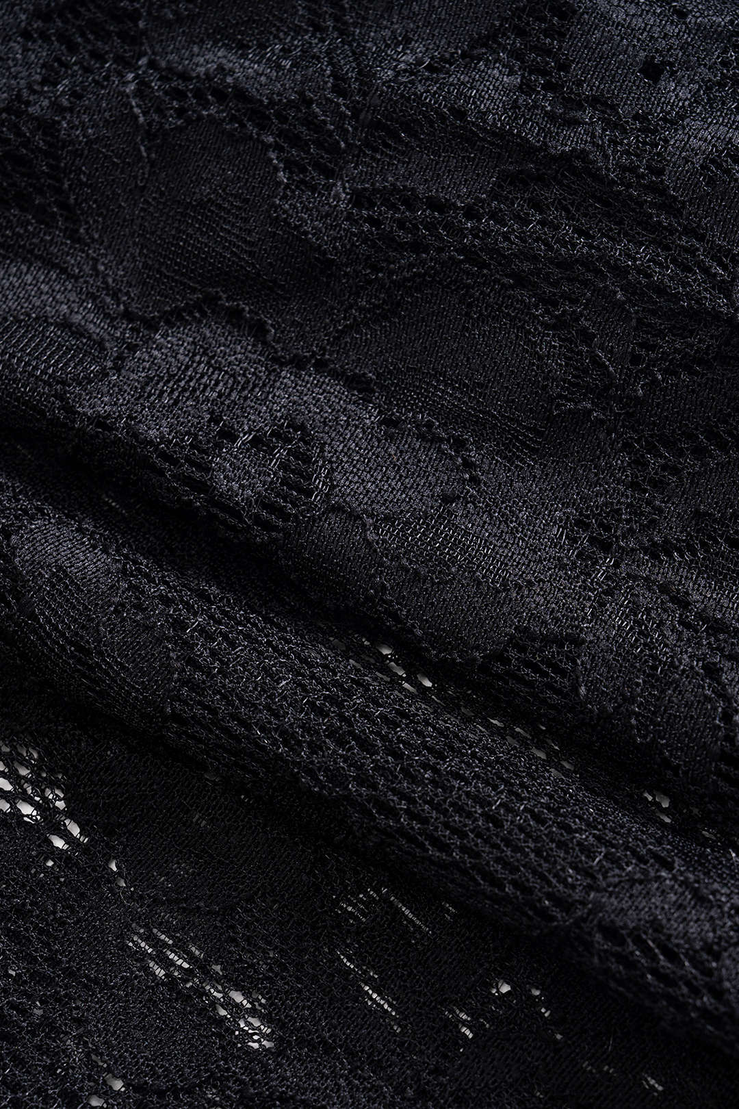 Lace Floral Pattern Sheer Shorts