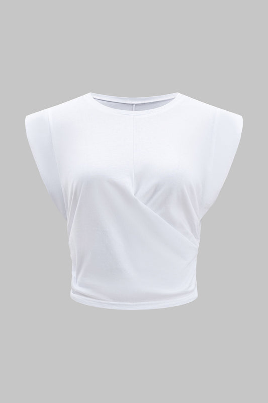 Ruched Asymmetrical T-Shirt
