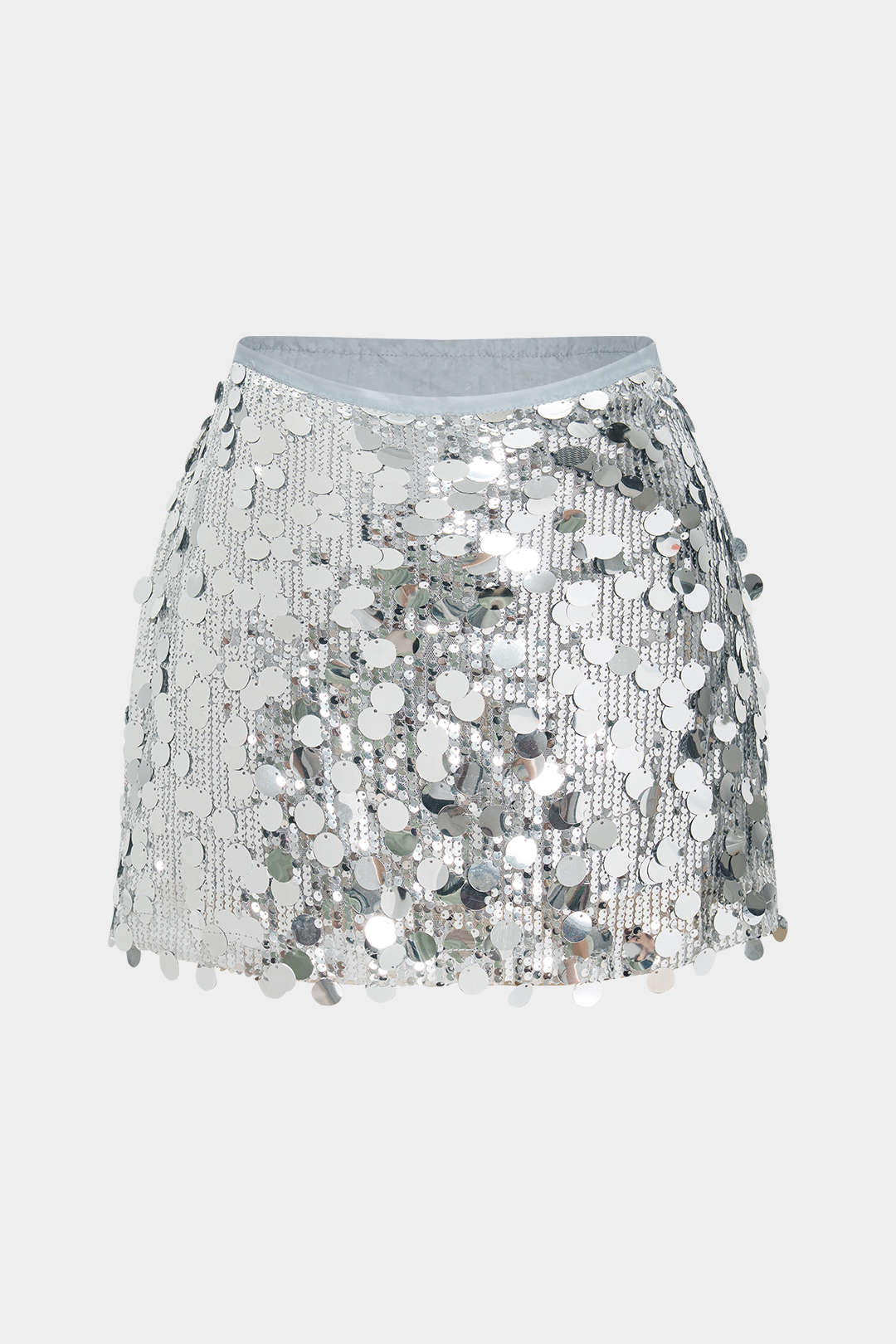 Sequin Mesh Mini Skirt