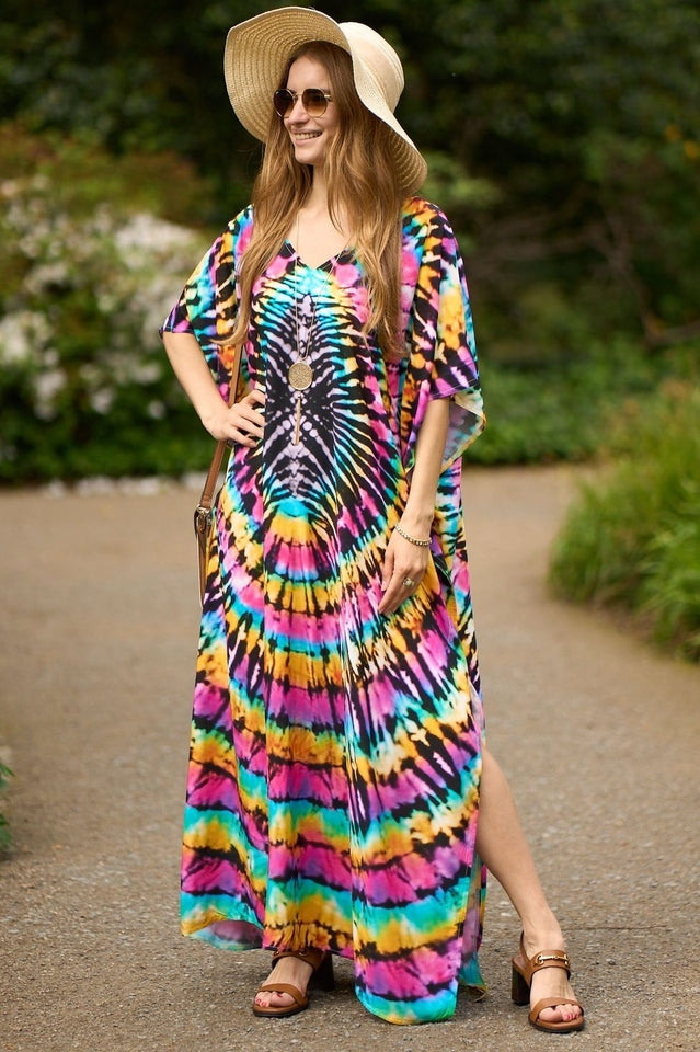 Tie Dye Cover Up Dress (11 Colors)