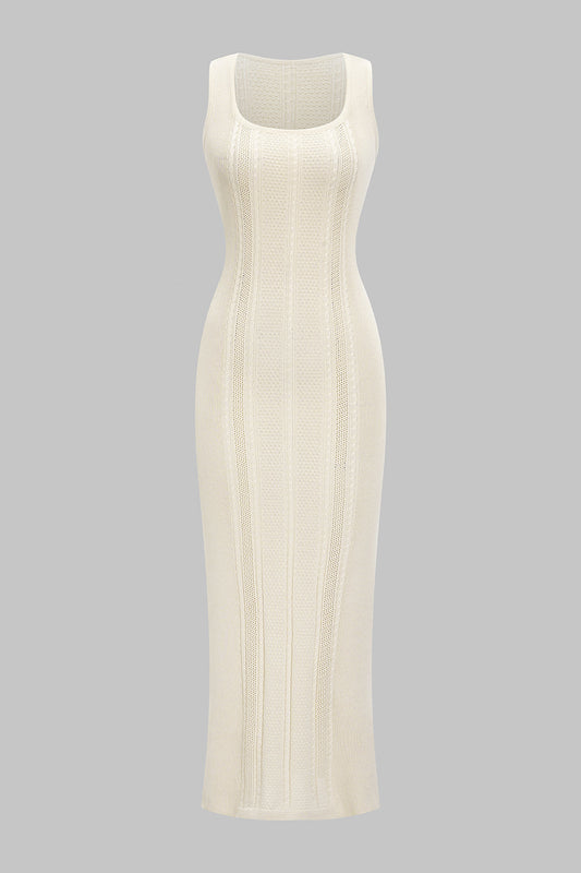 Knit Cut Out Sleeveless Dress