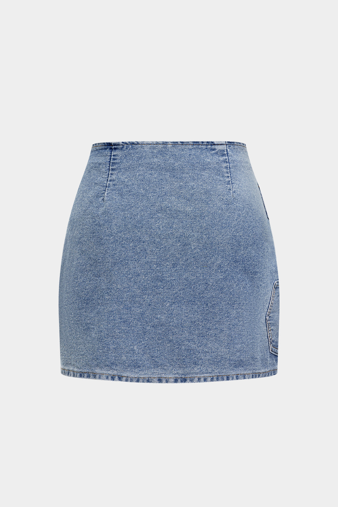 Denim Asymmetrical Design Skirt