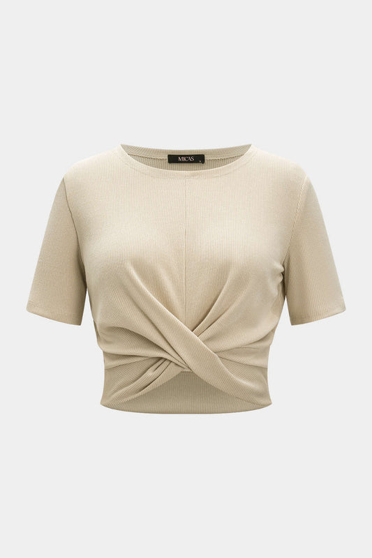 Solid Crossed T-Shirt