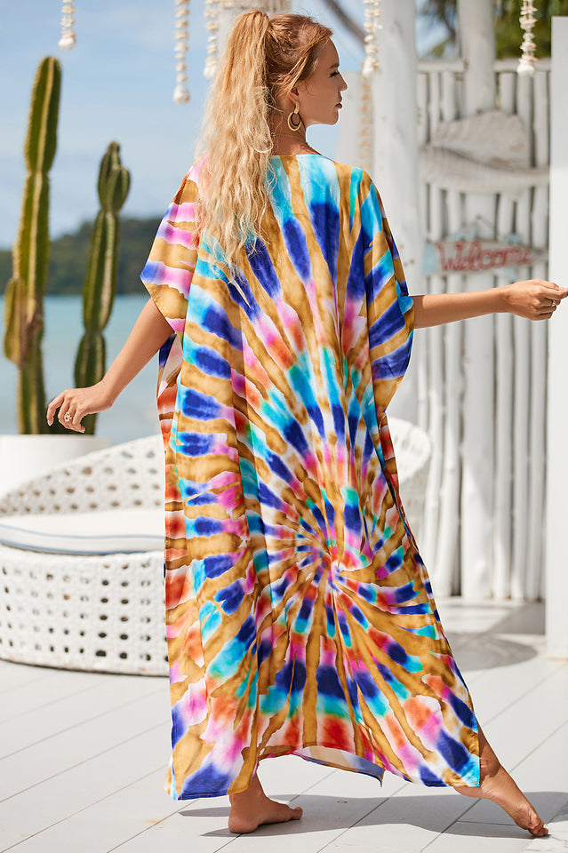 Tie Dye Cover Up Dress (18 Colors)