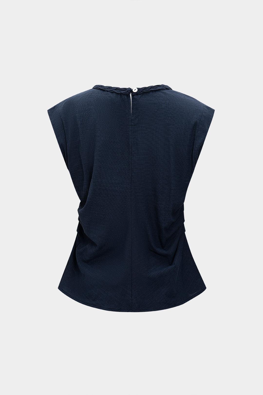 Ruched Detail Short-Sleeve Shirt
