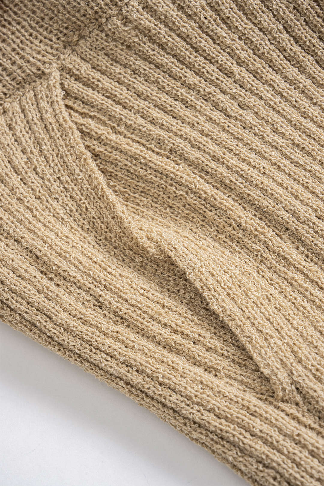 Knit Crossed Slit Skirt