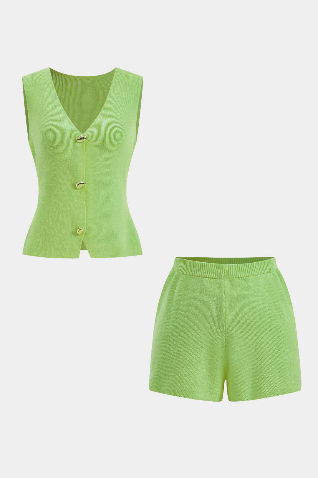 Solid Sweater Shorts