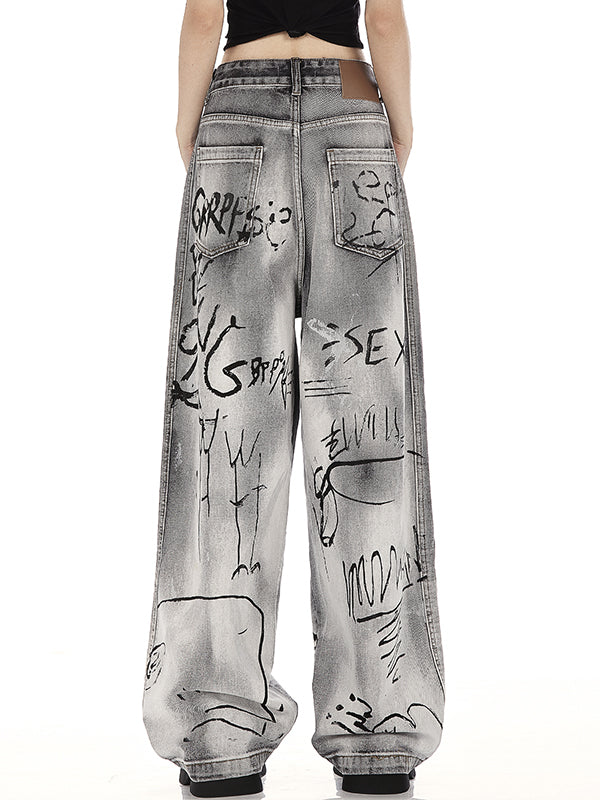 Hip Hop Graffiti Boyfriend Jeans