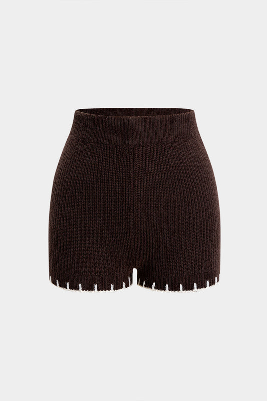 Knit Contrast Shorts