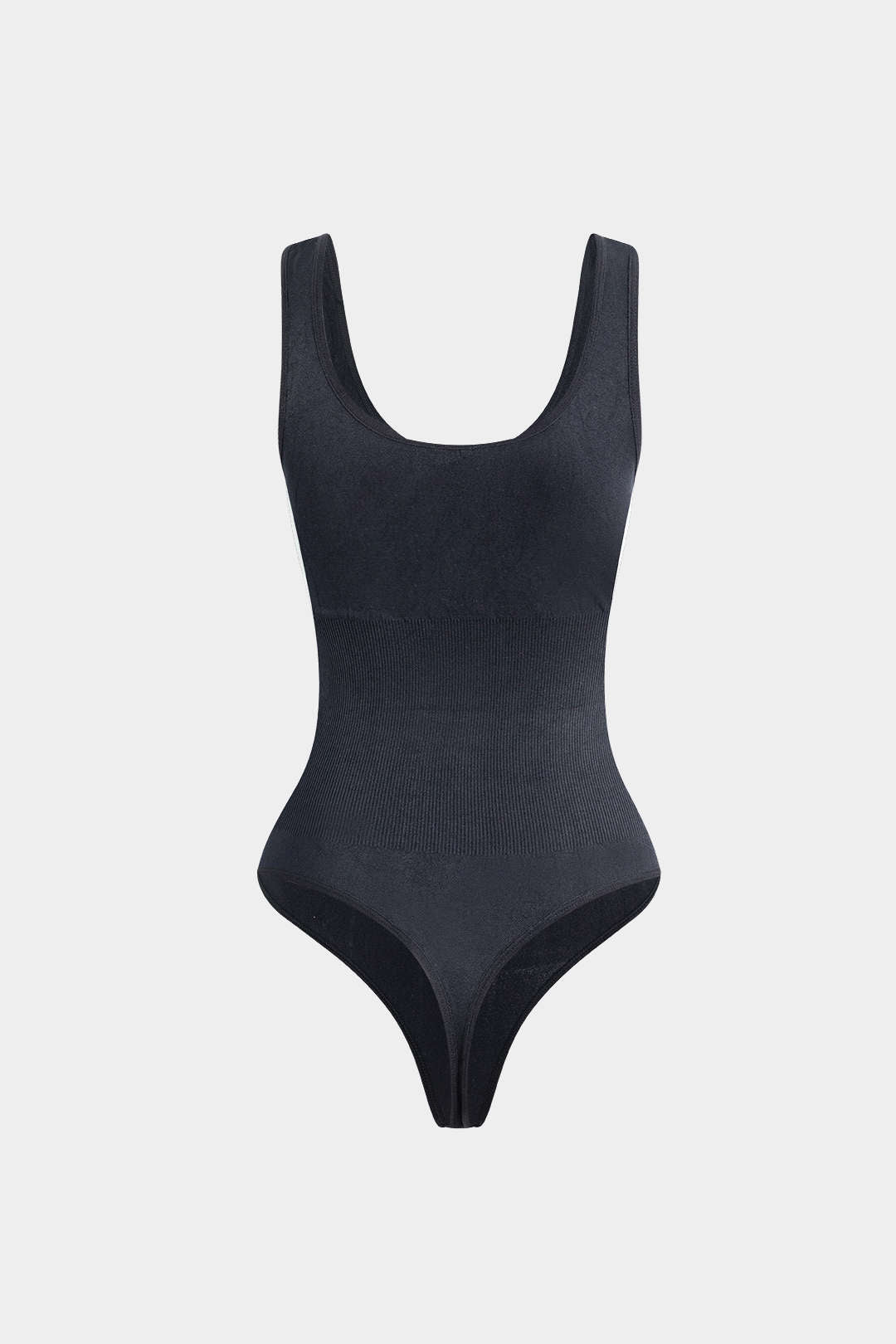 Basic Solid Round Neck Sleeveless Bodysuit