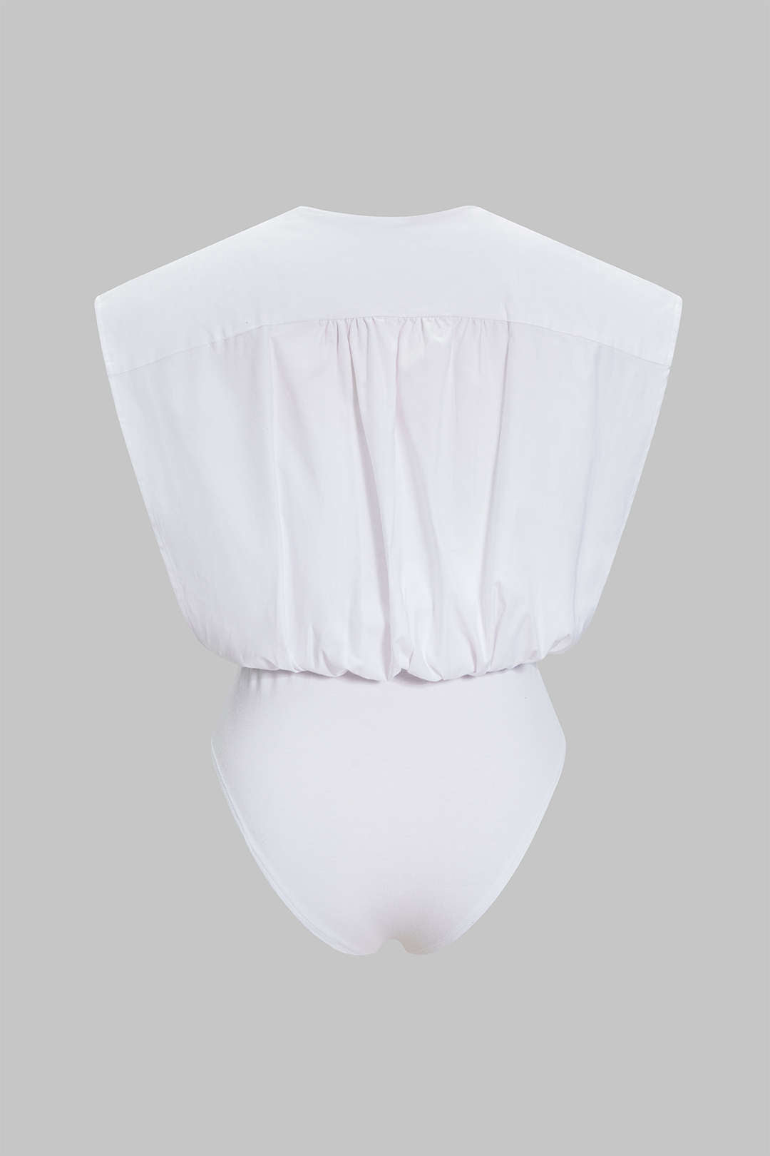 Ruched Sleeveless Bodysuit