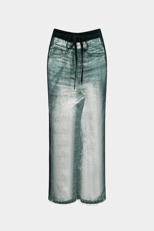 Printed High Waist Skirt