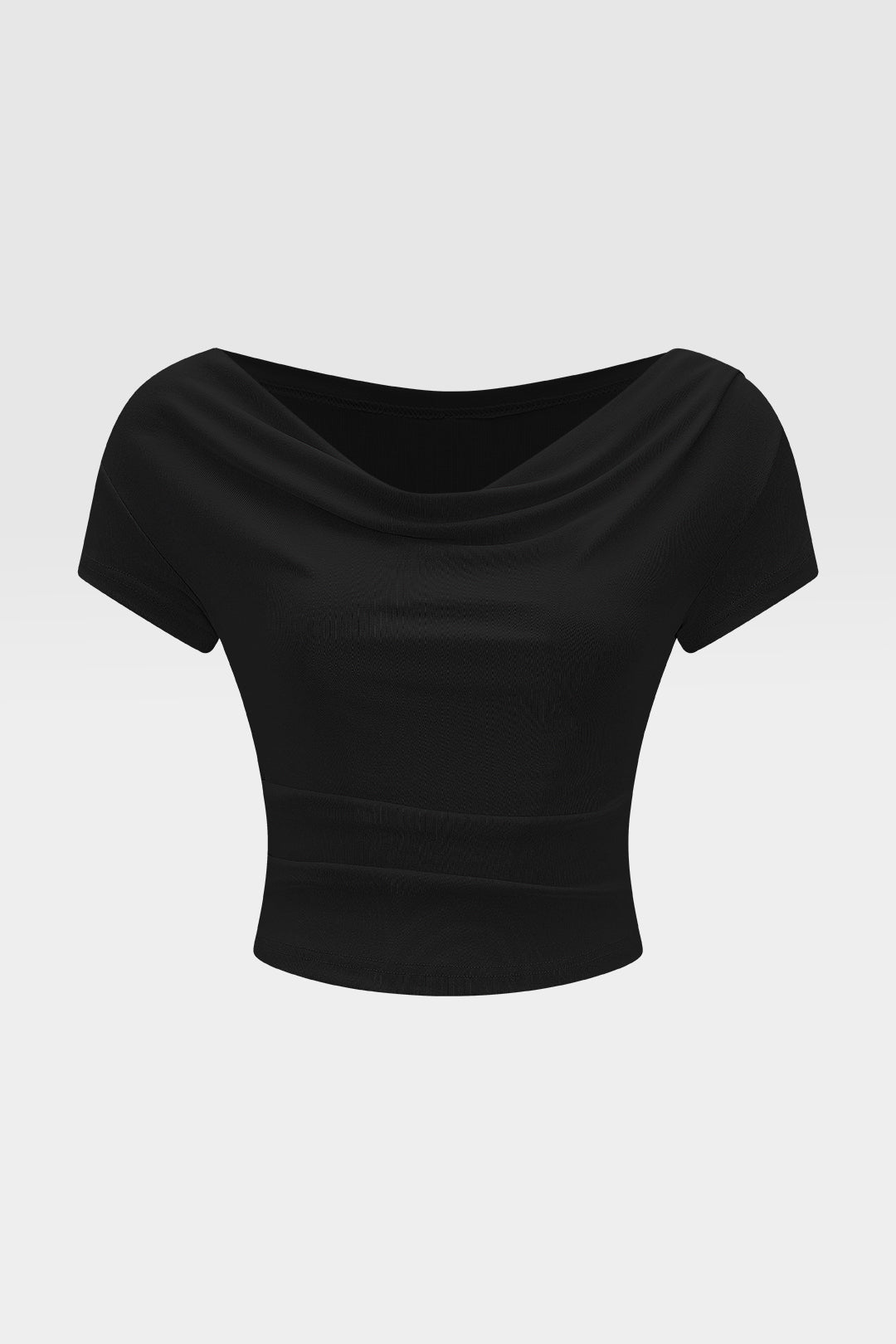 Solid Ruched Short Sleeve T-Shirt