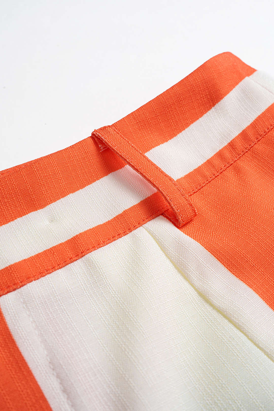 Contrast Stripes Print  Button Pocket Trousers