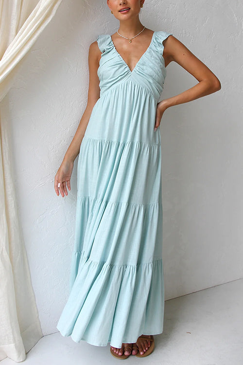 Linamoda | Sleeveless Linen Maxi Dress