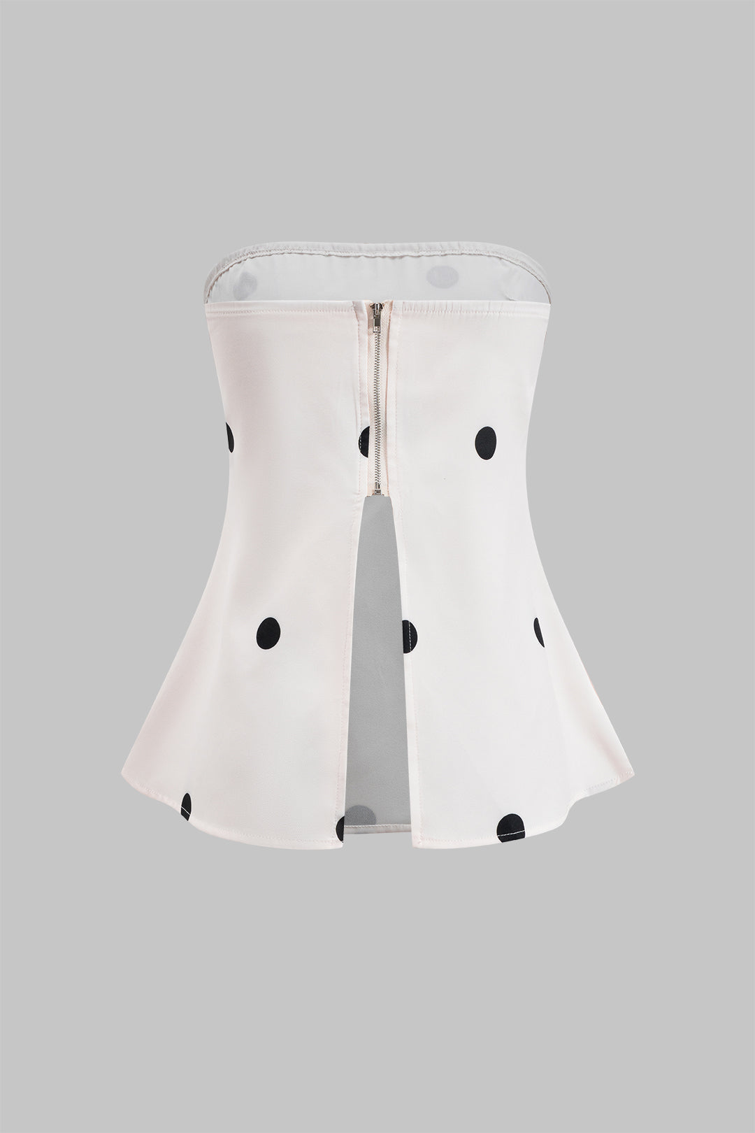 Polka Dots Print Shirt And Wide Leg Pants Set