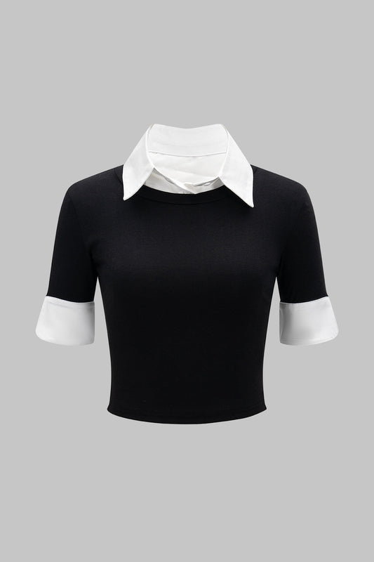 Contrast Short Sleeve T-shirt