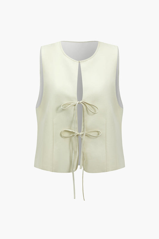Solid Tie-Up Tank Top