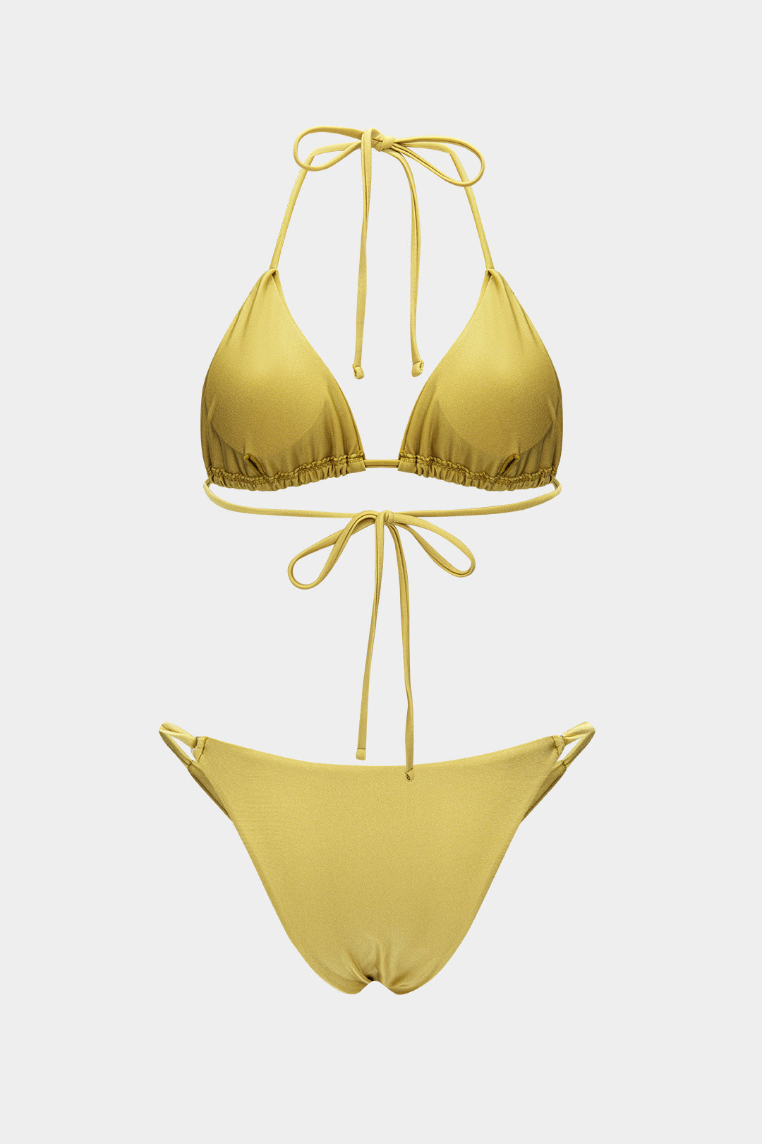 Rhinestone Strappy Bikini Set