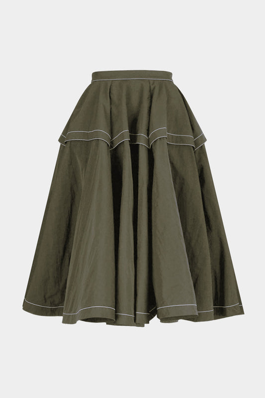 Contrast Puff Madi Skirt