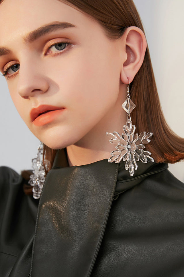 Transparent Snow Earrings