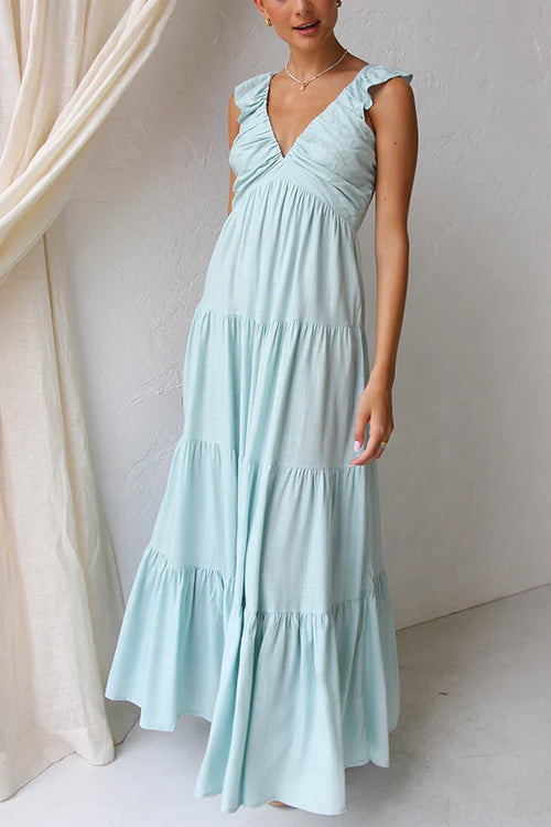 Linamoda | Sleeveless Linen Maxi Dress