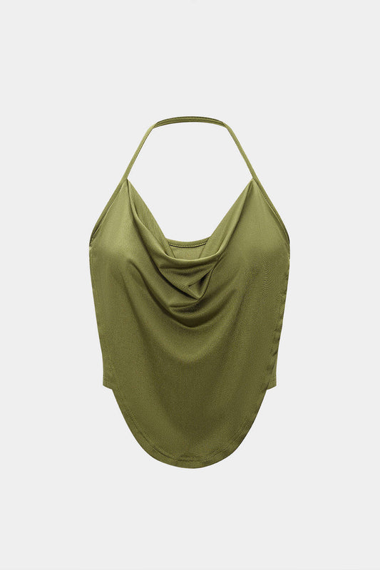 Cowl Neck Halter Cami Top