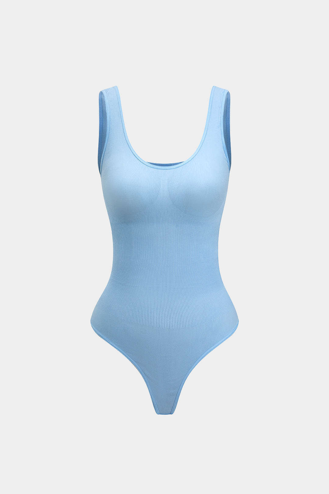 Basic Solid Round Neck Sleeveless Bodysuit