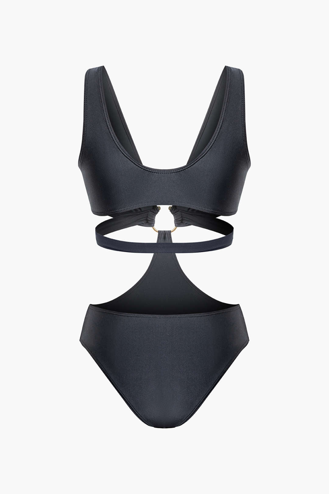 Cut Out V-neck One-Piece Swimsuit