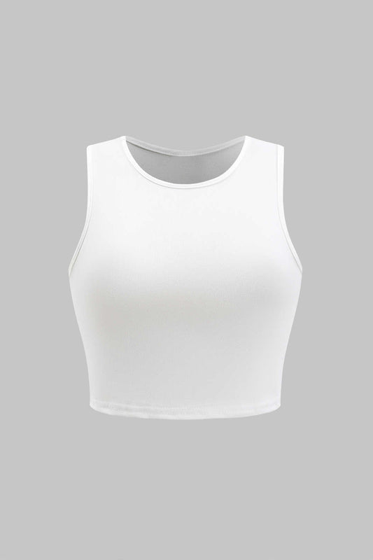 Solid Sleeveless Tank Top