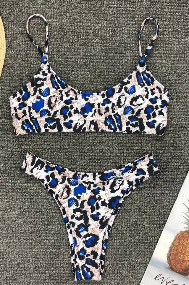 Leopard Print Bikini Set (Multicolor)