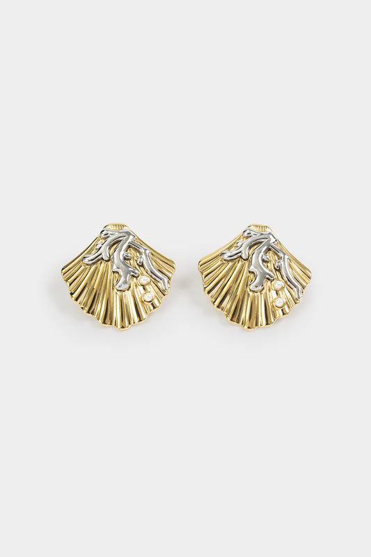 Titanium Steel Shell Earrings
