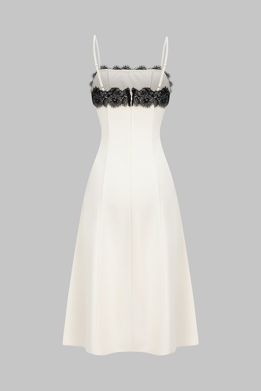 Lace Patchwork Sleeveless Slip Maxi Dress
