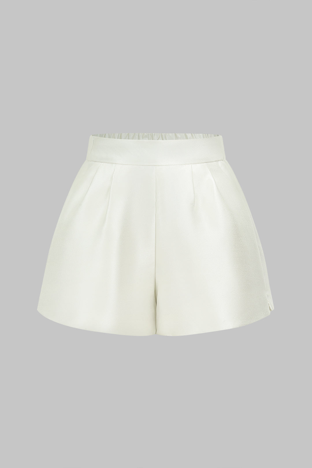 Satin High Waist Wide Leg Shorts