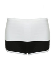 Sporty Contrast Low Rise Shorts