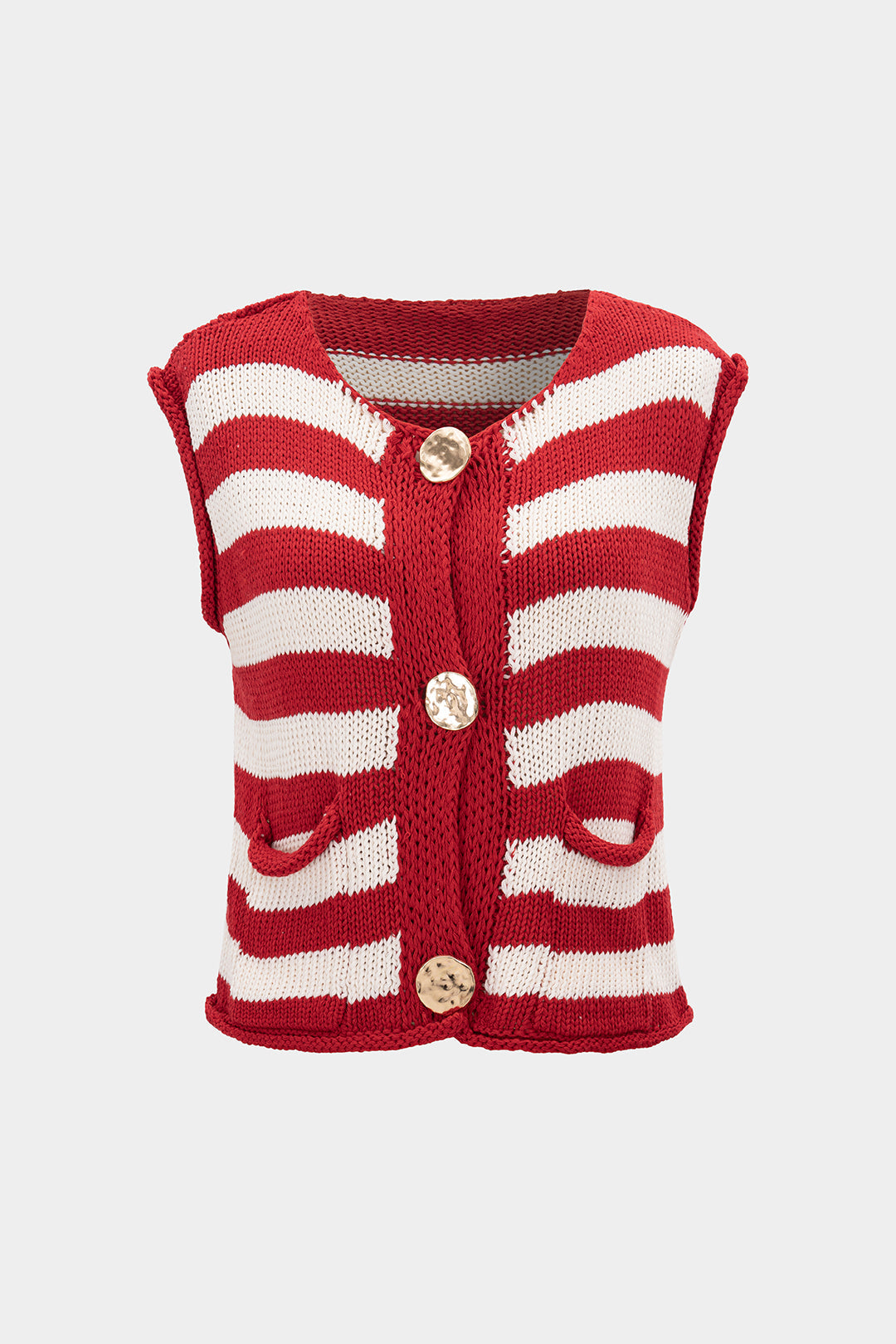 Knit Contrast Sleeveless Tank Top