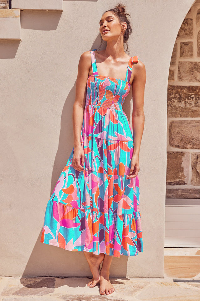 Jaclyn Smocked Maxi Dress