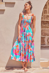 Jaclyn Smocked Maxi Dress