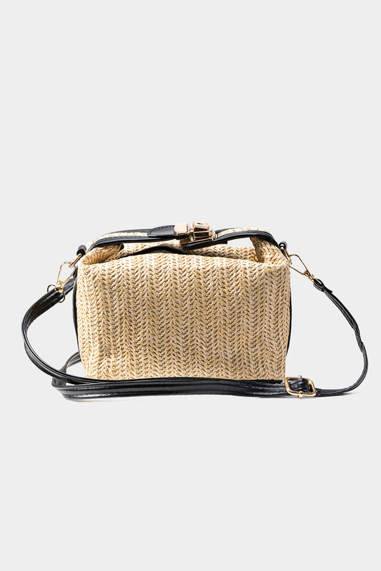 Straw Woven Shoulder Clutch Bag