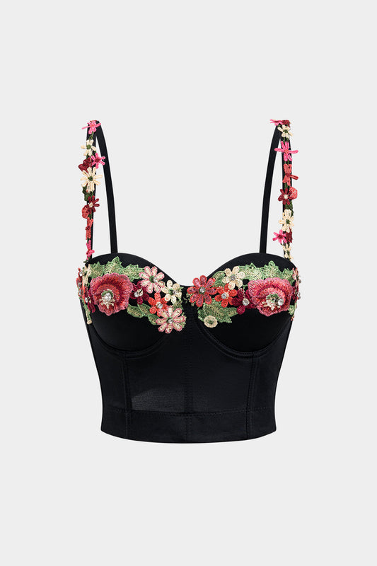 Slip Applique Bustier Cami Top