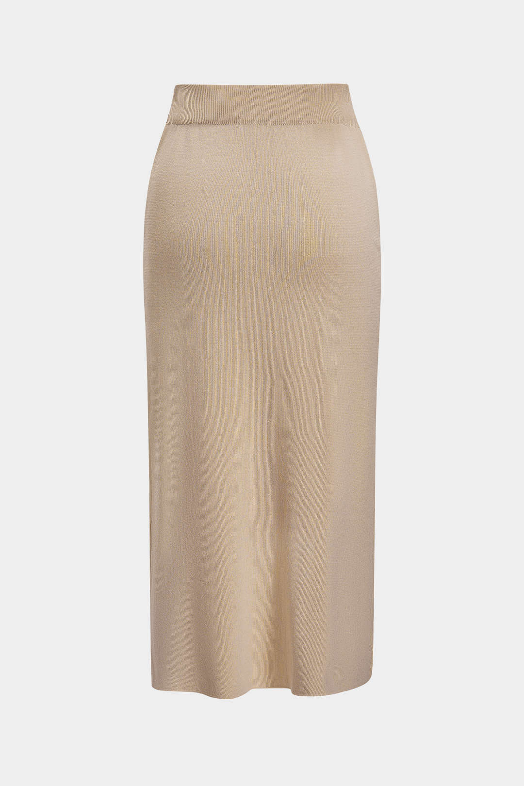 Knit Metallic Detail Tank Top And Skirt Set