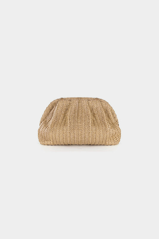 Straw Texture Clutch Bag