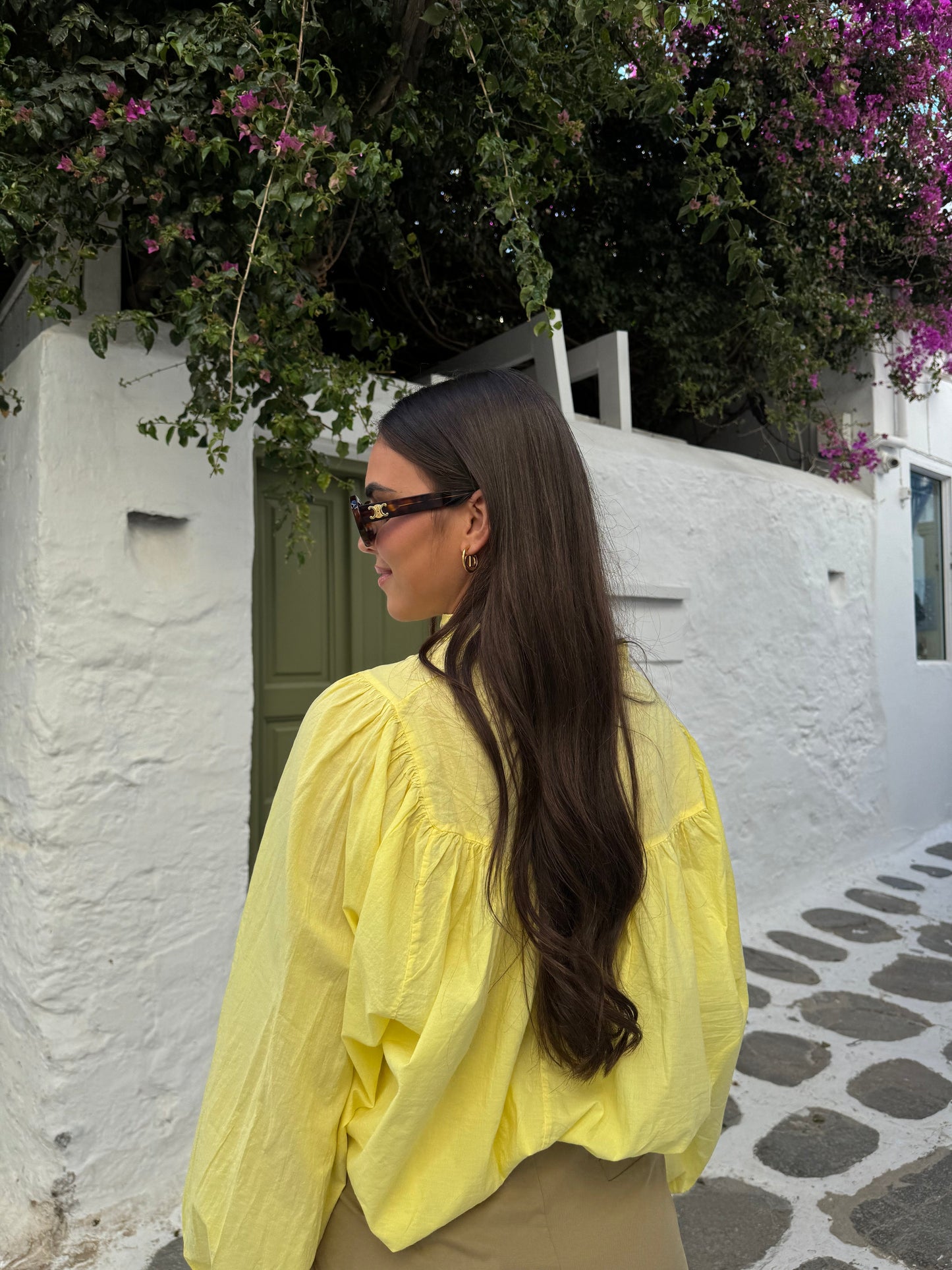 Blouse ballon jaune
